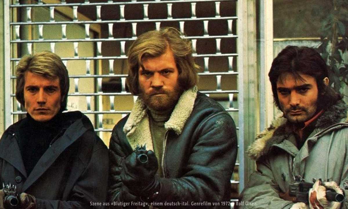 Szene aus »Blutiger Freitag«, einem deutsch-ital. Genrefilm von 1972 © Rolf Olsen
