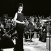 Sängerin Maria Callas bei einem Auftritt