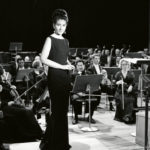 Sängerin Maria Callas bei einem Auftritt