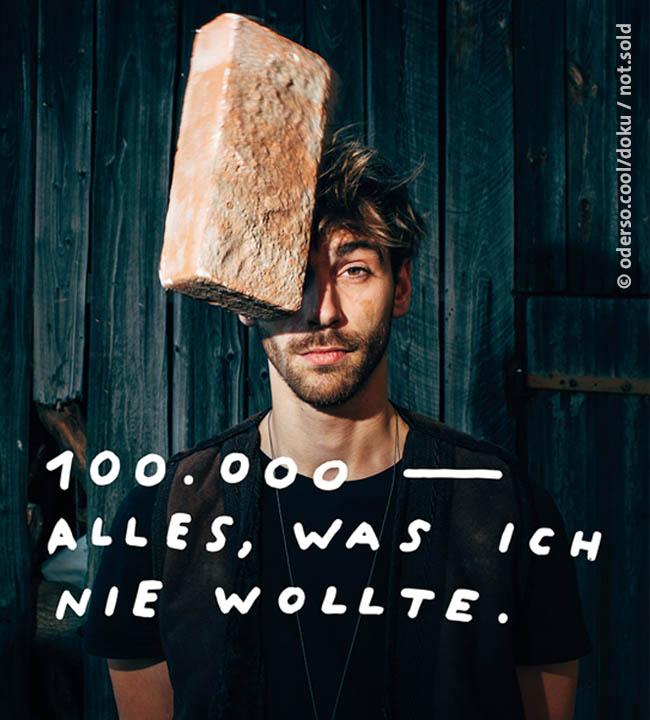 Kinoplakat 100.000 - Alles was ich nie wollte (© oderso.cool/doku / not.sold)