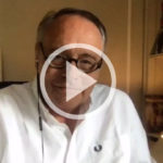 Bild: Gero von Boehm im Interview mit DOKVILLE Kuratorin Astrid Beyer