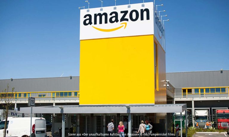 Bild eines Gebäudes mit dem Amazon-Schriftzug