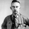 Bild von Heinrich Himmler in Uniform in schwarz/weiß