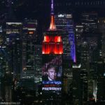 Nächtliche Skyline von New York