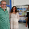 Kay Hoffmann, Melanie und Jan Haft vor dem Caligari in Ludwigsburg