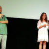 Kay Hoffmann vom Haus des Dokumentarfilms mit Melanie Haft bei der Juli DOK Premiere in Ludwigsburg