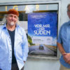 Pepe Danquart und Kay Hoffmann vor dem Caligari in Ludwigsburg