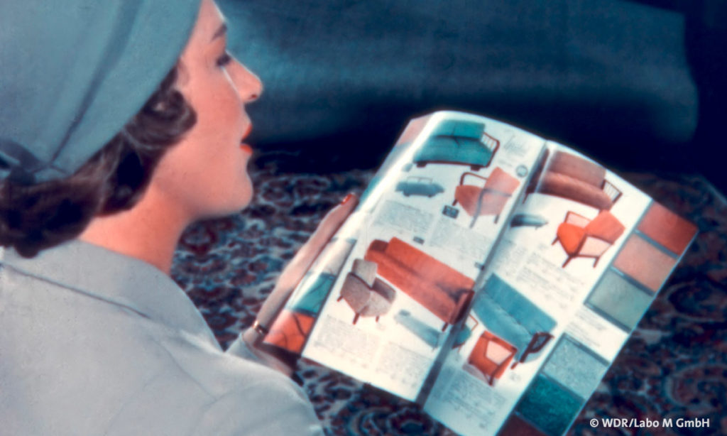 Rollenbild der Frau aus den 50ern als Comic