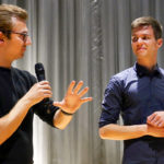 Produzent Johannes Schubert und Regisseur Franz Böhm in Stuttgart
