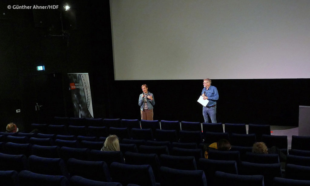 Lisa Eder und Kay Hoffmann bei der DOK Premiere von "Der Wilde Wald" im Caligari Kino in Ludwigsburg © Günther Ahner/HDF