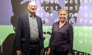 Valentin Thurn und Astrid Beyer. DOK Premiere Haus des Dokumentarfilms im Atelier am Bollwerk Stuttgart