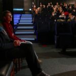 Böller und Brot sitzen im Caligari Kino bei ihrer DOK Premiere von