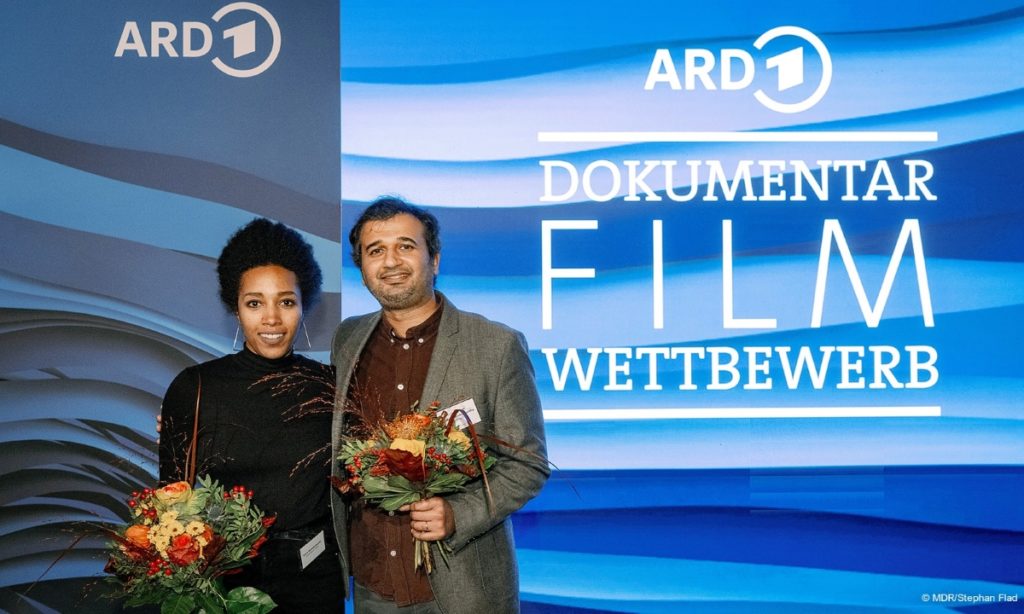 10. Wettbewerb 2021: Junior-Producerin Sara Woldeslassie und Regisseur Adithya Sambamurthy © MDR/Stephan Flad