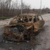 Ukraine Krieg kaputtes Auto