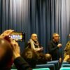 Schattenkind im Atelier am Bollwerk. Goggo Gensch vom Haus des Dokumentarfilms modertiert das Filmgespräch mit Jo Müller und Andy Reiner.