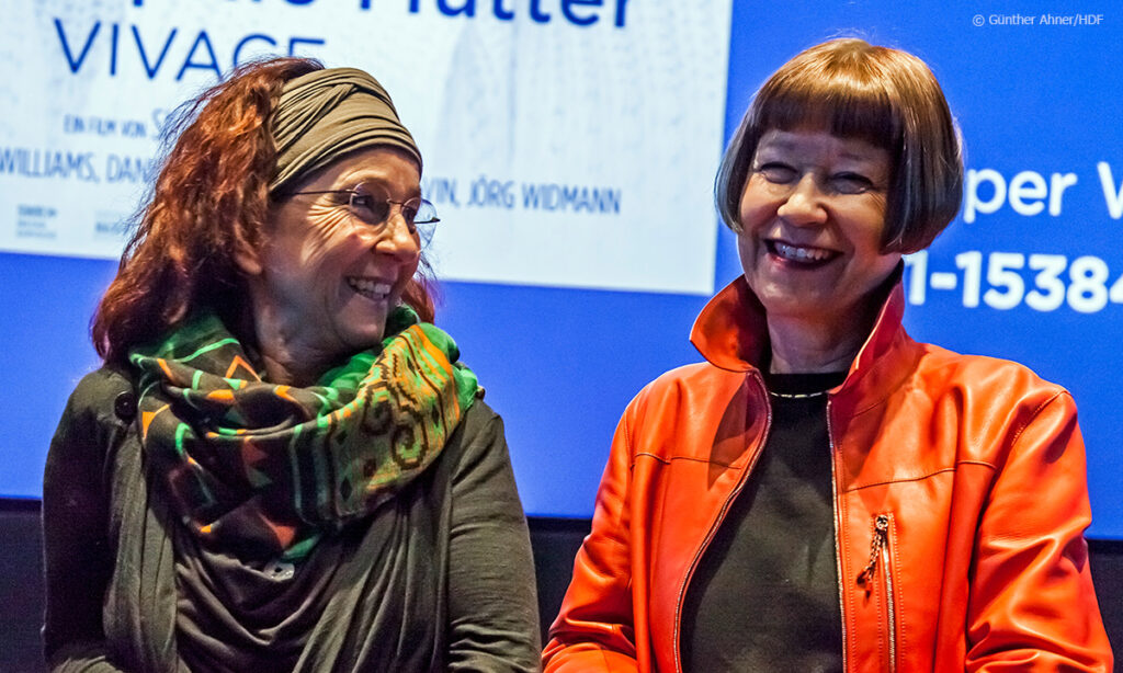 Editorin Petra Hölge und Filmemacherin Sigrid Faltin © Günther Ahner/HDF