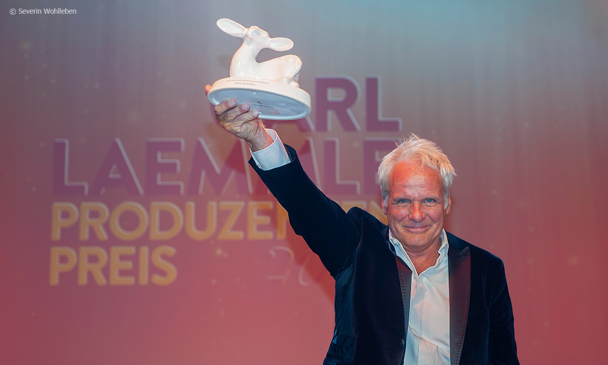 Thomas Kufus mit dem Carl Lämmle Produzentenpreis 2023 geehrt (Foto: Severin Wohlleben)