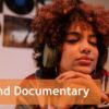 Beyond Documentary Banner Frau mit Kopfhörern