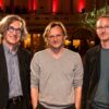 WimWenders_PhilipScheffler_GereonWetzel bei der Preisverleihung des Deutschen Dokumentarfilmpreises 2011