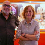 DOK Premiere Thomas Schütte im Delphi Arthaus Kino Stuttgart. Goggo Gensch (l.) und Corinna Belz (r.)
