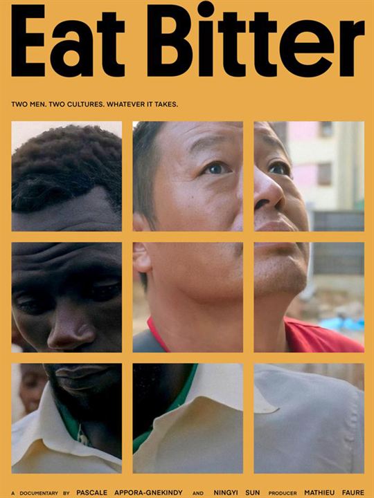 Filmplakat "Eat Bitter". Protagonisten blicken in unterschiedliche Richtungen