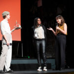 vlnr. Annabell Liliental (Kunsttherapeutin), Michelle Bastien-Archer (Protagonistin), Nele Dehnenkamp (Regisseurin von „For the Time Being“)