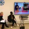 Astrid Beyer, Rabi Yansané und Rolf Lambert beim Workshop zu 