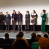 Ruth Beckermann, Lehrerin Ilkay Idiskut und das Filmteam bei der Weltpremiere, 74. Berlinale (Foto: Elisa Reznicek/HDF)