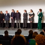Ruth Beckermann, Lehrerin Ilkay Idiskut und das Filmteam bei der Weltpremiere, 74. Berlinale (Foto: Elisa Reznicek/HDF)