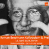 Visual Roman Brodmann Kolloquium und Preis (Foto: Vera Isler/Pro Litteris Zürich)
