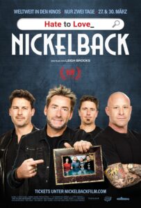 Filmplakat HATE TO LOVE: NICKELBACK