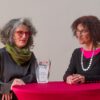 Farahnaz Sharifi mit der Tochter von Roman Brodmann, Sibylle Hanau Brodmann, am 19.4.24 in Berlin.