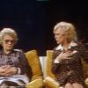 Leni Riefenstahl zu Gast in der WDR-Talkshow „Je später der Abend“ (1976), neben Gewerkschafterin Elfriede Kretschmer